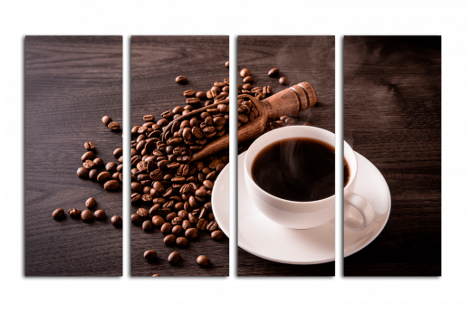 Модульная картина Кружка зернового кофе